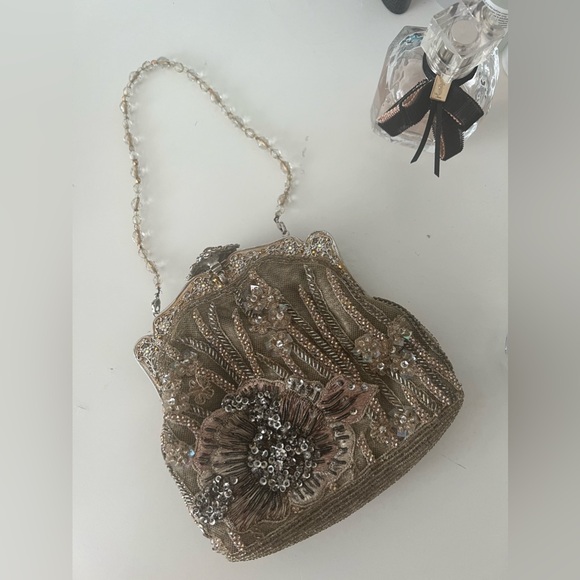 Larisa Barrera Cream Floral Evening Bag - Picture 8 of 13